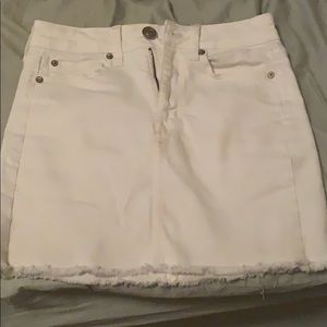denim american eagle skirt